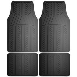 Auto Floor Mats, Black Rubber, 4-Pc. Discount