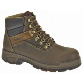 Cabor Waterproof Work Boots, Medium Width, Composite Toe, Brown Nubuck Leather, Men s Size 8.5 For Sale