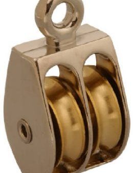 Campbell 1  Pulley, Double Sheave, Rigid Eye Hot on Sale