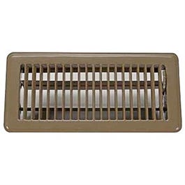 Mobile Home Floor Register, 4 x 8-In. Brown Steel Discount