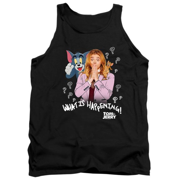 TOM AND JERRY MOVIE : WHAT IS HAPPENING ADULT TANK Black MD on Sale