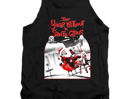 THE YEAR WITHOUT A SANTA CLAUS : SANTA POSTER ADULT TANK Black LG Fashion