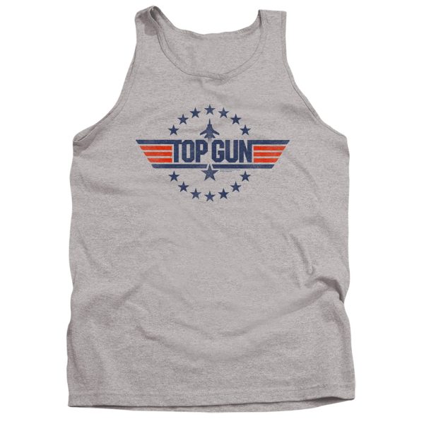 TOP GUN : STAR LOGO ADULT TANK ATHLETIC HEATHER XL Discount