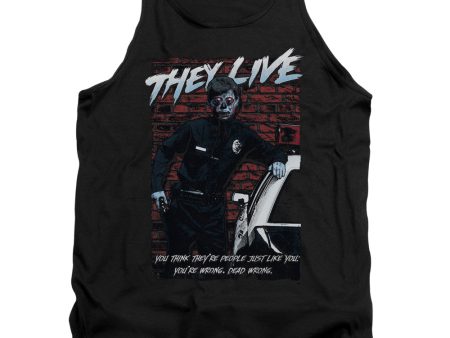 THEY LIVE : DEAD WRONG ADULT TANK Black XL Supply