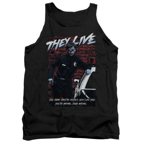 THEY LIVE : DEAD WRONG ADULT TANK Black XL Supply