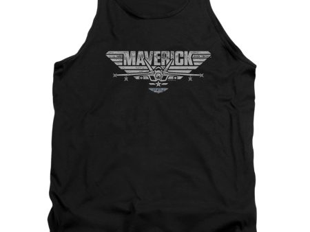 TOP GUN : MAVERICK : MAVERICK PLANE LOGO ADULT TANK Black XL Online Sale