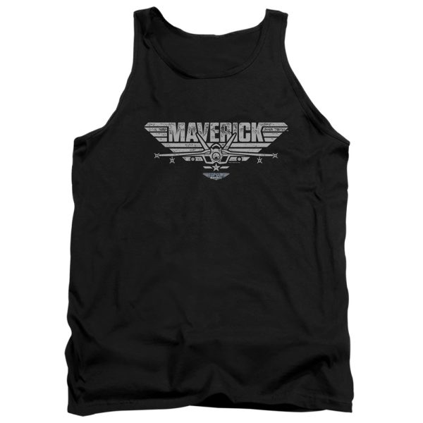 TOP GUN : MAVERICK : MAVERICK PLANE LOGO ADULT TANK Black XL Online Sale