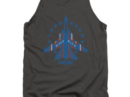 TOP GUN : MAVERICK ADULT TANK CHARCOAL 2X Online Sale