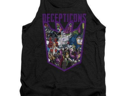 TRANSFORMERS : DECEPTICON COLLAGE ADULT TANK Black SM Sale