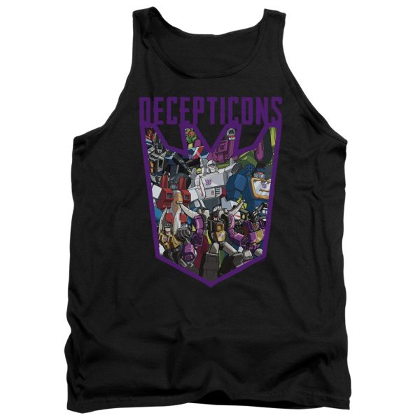 TRANSFORMERS : DECEPTICON COLLAGE ADULT TANK Black SM Sale