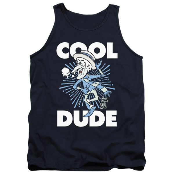 THE YEAR WITHOUT A SANTA CLAUS : COOL DUDE ADULT TANK Navy MD For Discount