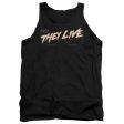 THEY LIVE : GLASSES LOGO ADULT TANK Black SM Hot on Sale