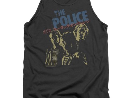 THE POLICE : JAPANESE POSTER ADULT TANK Charcoal 2X For Sale