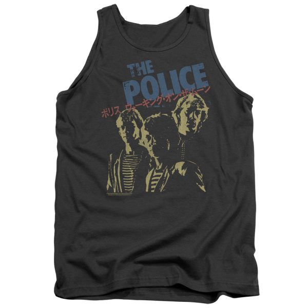 THE POLICE : JAPANESE POSTER ADULT TANK Charcoal 2X For Sale