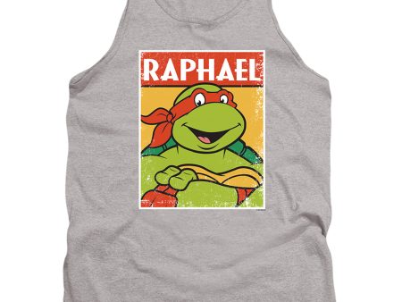 TEENAGE MUTANT NINJA TURTLES : TMNT RAPH ADULT TANK Athletic Heather 2X Online Hot Sale