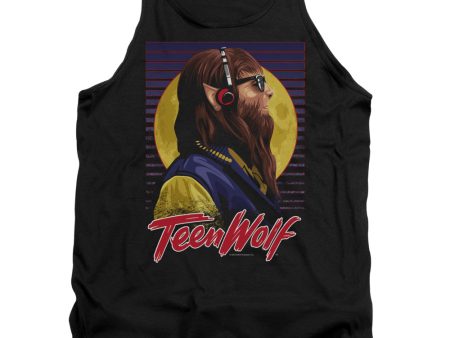 TEEN WOLF : HEADPHONE WOLF ADULT TANK Black SM For Sale