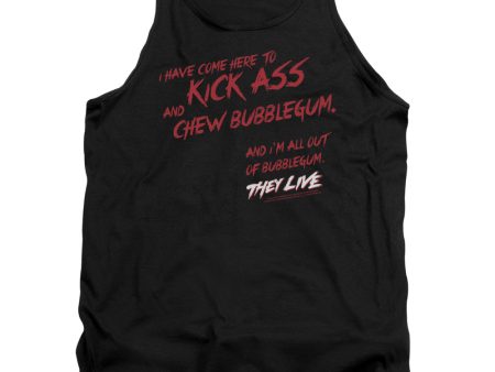 THEY LIVE : CHEW BUBBLEGUM ADULT TANK BLACK 2X For Cheap