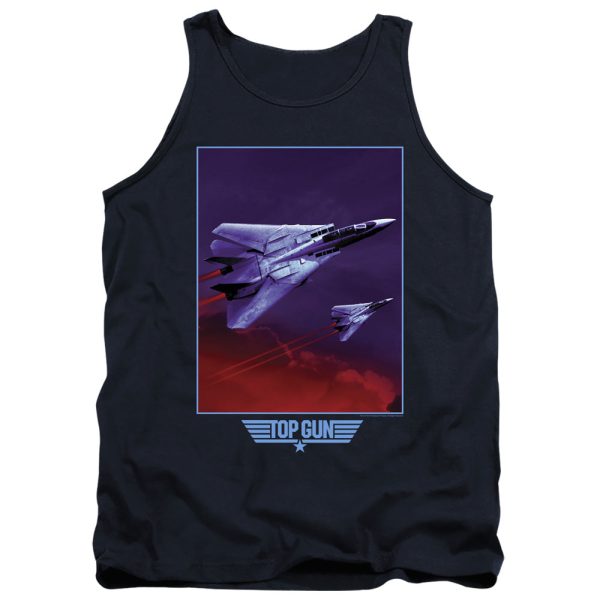 TOP GUN : CLOUDS ADULT TANK Navy LG Hot on Sale