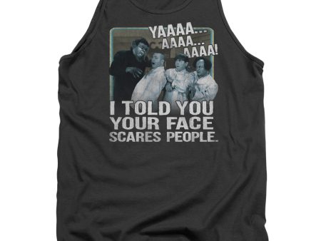 THREE STOOGES : SCARES PEOPLE ADULT TANK Charcoal XL Cheap