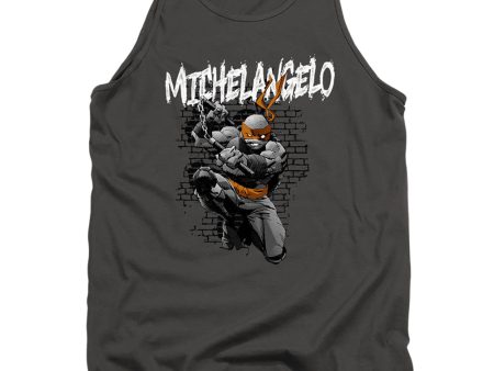 TEENAGE MUTANT NINJA TURTLES : TMNT MICHELANGELO ADULT TANK Charcoal MD Supply