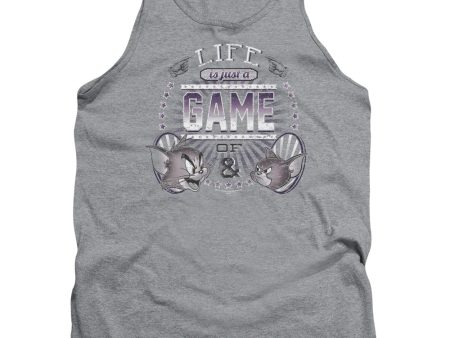 TOM AND JERRY : LIFE IS A GAME ADULT TANK Athletic Heather SM Supply