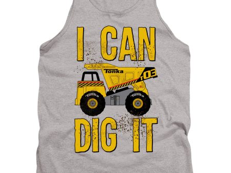 TONKA : PLAY DIRTY ADULT TANK Athletic Heather XL Hot on Sale