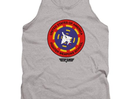 TOP GUN : FIGHTER WEAPONS SCHOOL ADULT TANK Athletic Heather MD Discount