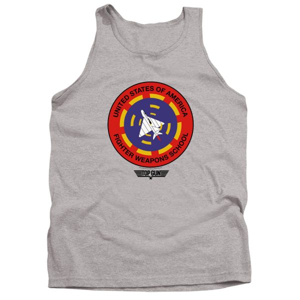 TOP GUN : FIGHTER WEAPONS SCHOOL ADULT TANK Athletic Heather MD Discount