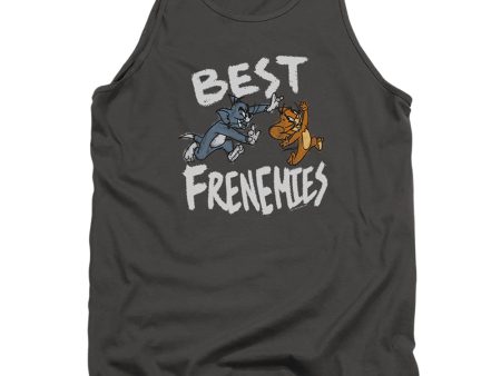 TOM AND JERRY MOVIE : BEST FRENEMIES ADULT TANK Charcoal 2X Online now