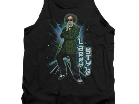 THREE STOOGES : LARRY STYLE ADULT TANK BLACK SM on Sale