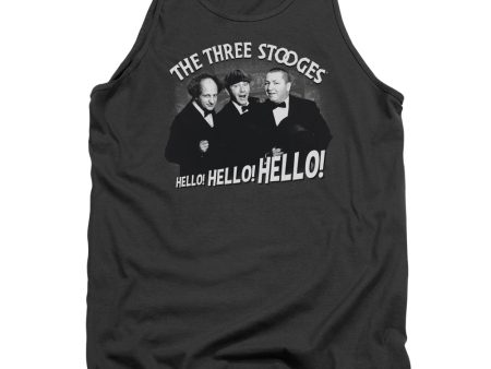 THREE STOOGES : HELLO AGAIN ADULT TANK Charcoal MD Online Hot Sale