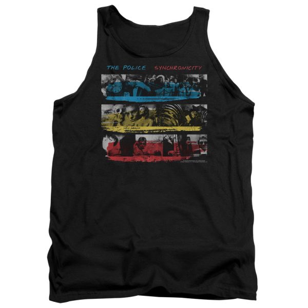 THE POLICE : SYNCRONICITY ADULT TANK Black XL Cheap