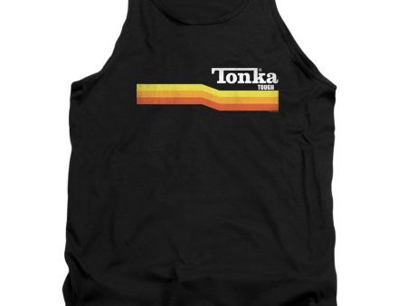 TONKA : TONKA STRIPE ADULT TANK Black XL Fashion