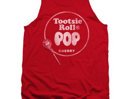 TOOTSIE ROLL : TOOTSIE ROLL POP LOGO ADULT TANK RED SM For Sale