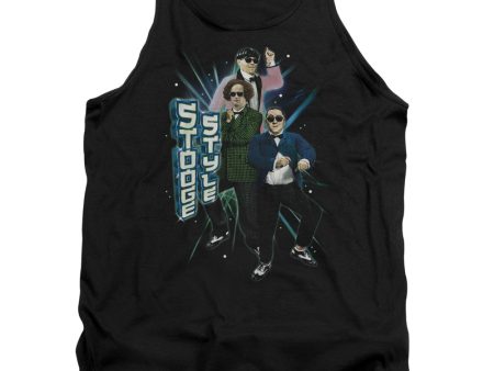 THREE STOOGES : STOOGE STYLE ADULT TANK BLACK LG Fashion