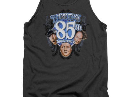 THREE STOOGES : 85TH ANNIVERSARY ADULT TANK CHARCOAL MD Fashion