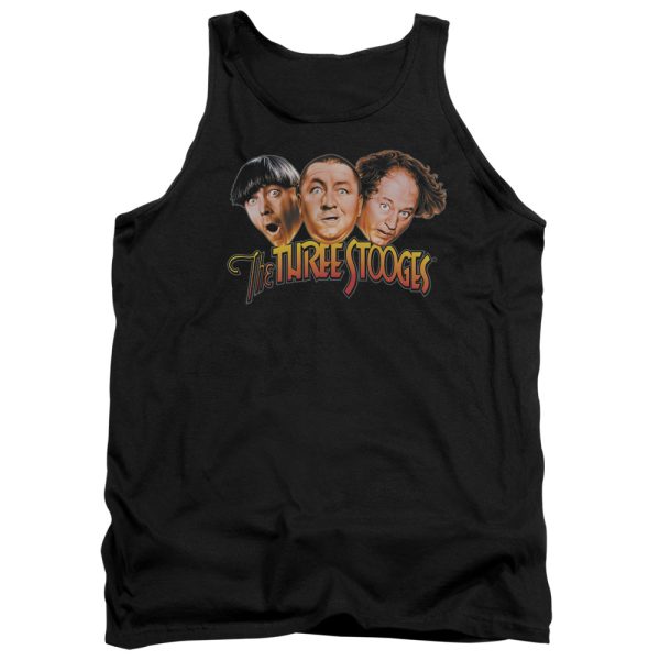 THREE STOOGES : THREE HEAD LOGO ADULT TANK BLACK MD Online now