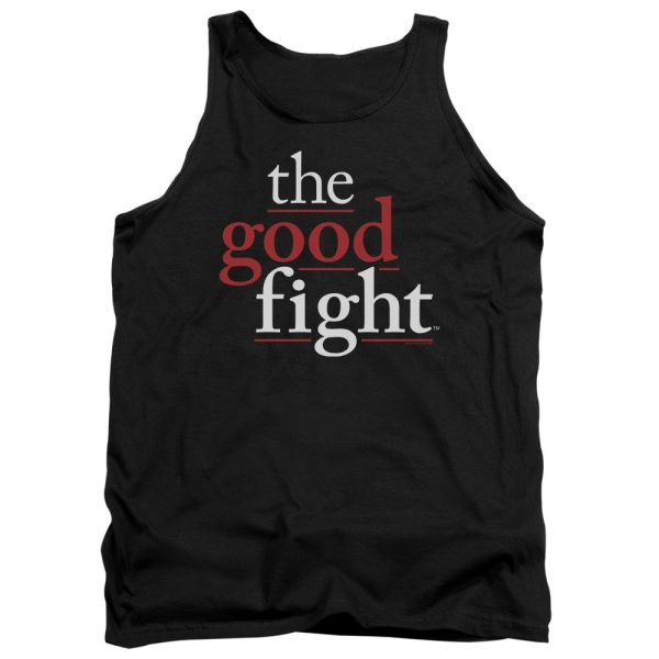 THE GOOD FIGHT : LOGO ADULT TANK Black MD Sale