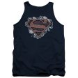 SUPERMAN : STORM CLOUD SUPES ADULT TANK NAVY 2X Supply