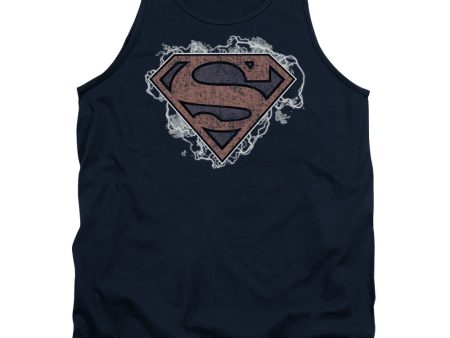 SUPERMAN : STORM CLOUD SUPES ADULT TANK NAVY 2X Supply