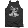 THREE STOOGES : HOLD STILL ADULT TANK Charcoal 2X For Cheap