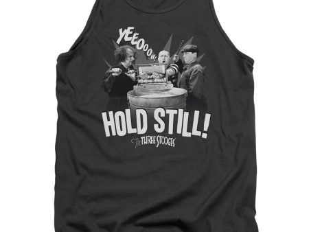 THREE STOOGES : HOLD STILL ADULT TANK Charcoal 2X For Cheap