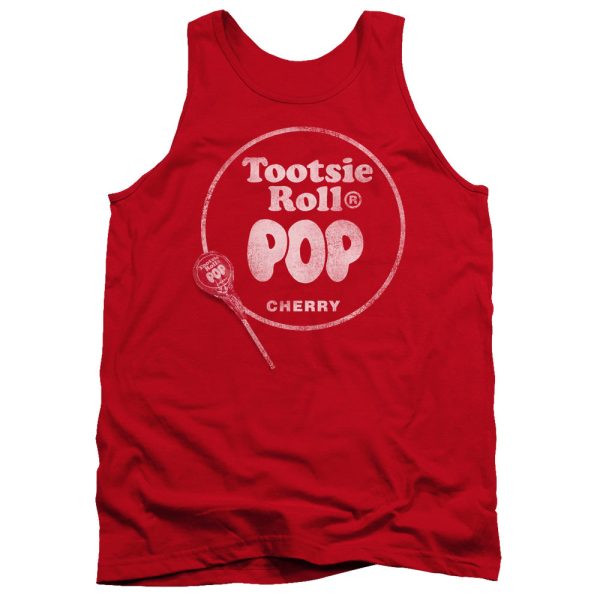 TOOTSIE ROLL : TOOTSIE ROLL POP LOGO ADULT TANK RED LG Discount