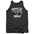 THREE STOOGES : BOTTOMS UPADULT TANK CHARCOAL MD For Cheap