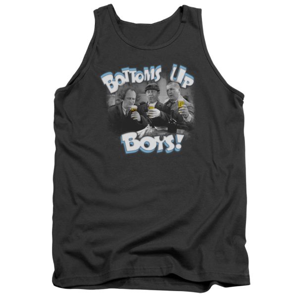 THREE STOOGES : BOTTOMS UPADULT TANK CHARCOAL MD For Cheap