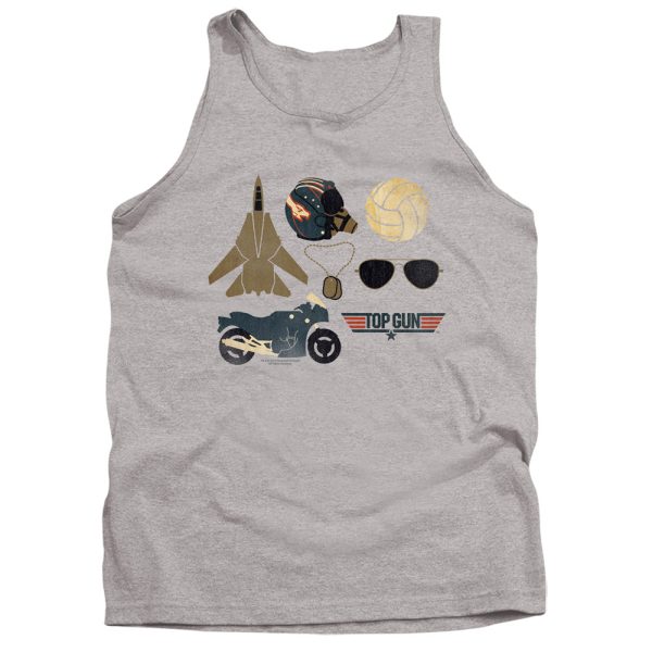 TOP GUN : ITEMS ADULT TANK Athletic Heather SM For Sale