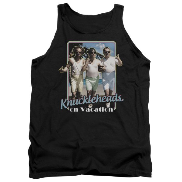 THREE STOOGES : KNUCKLESHEADS ON VACATION ADULT TANK BLACK MD For Sale