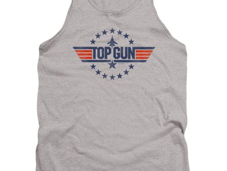 TOP GUN : STAR LOGO ADULT TANK ATHLETIC HEATHER SM Supply