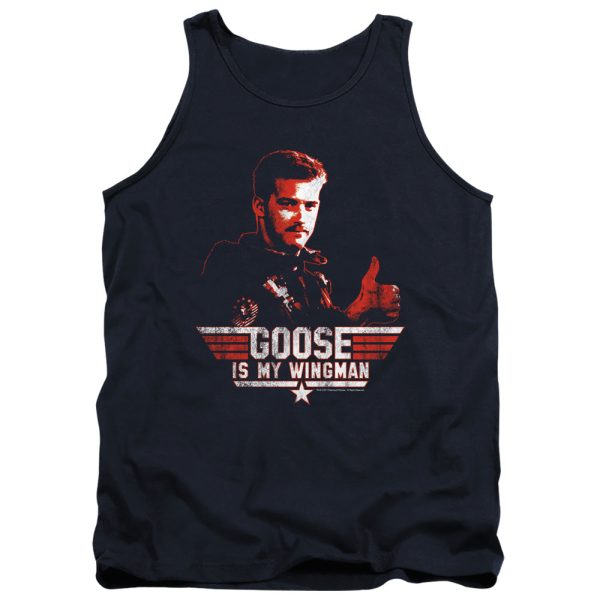 TOP GUN : WINGMAN GOOSE ADULT TANK NAVY 2X Discount