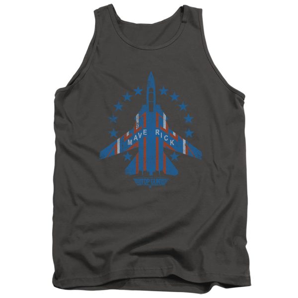 TOP GUN : MAVERICK ADULT TANK CHARCOAL SM Cheap